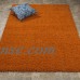 Berrnour Home Berrland Solid Plush Soft Shag Living room & Bedroom Area Rug, 5'3" X 7'0", Orange   563418222